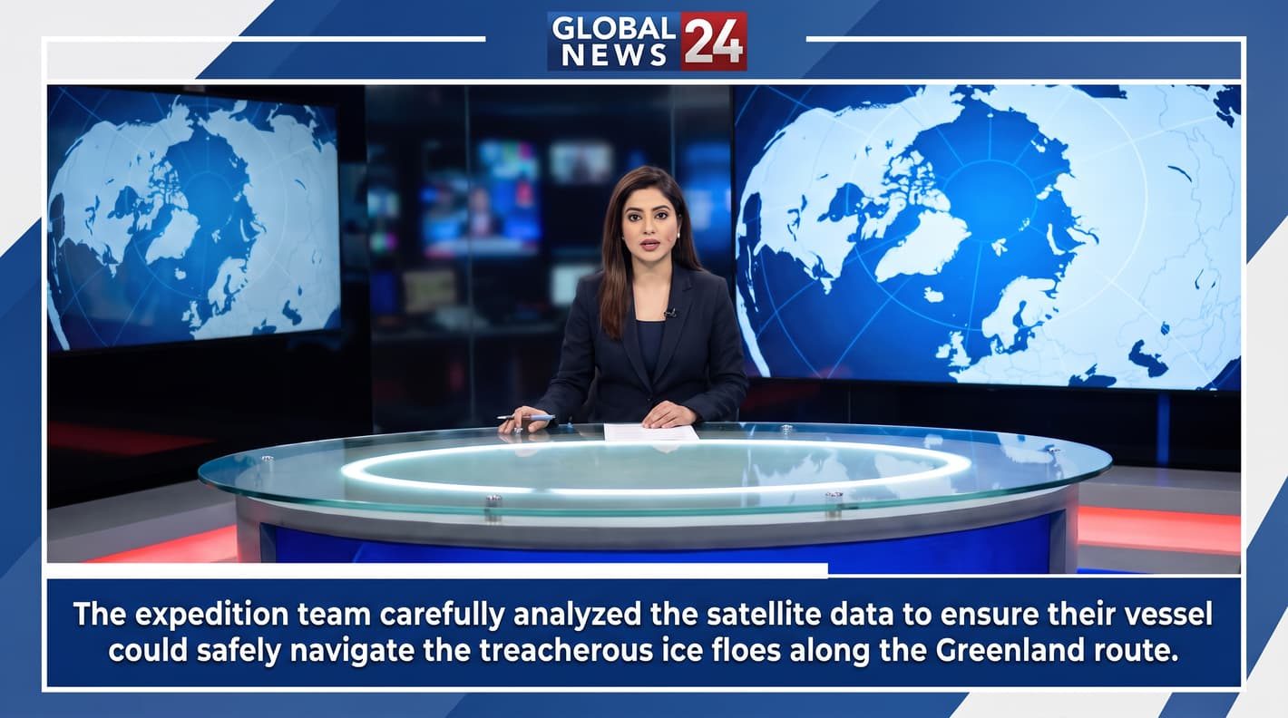 Interview subject in the news studio