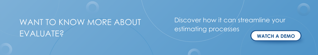 EValuate estimating software watch a demo banner