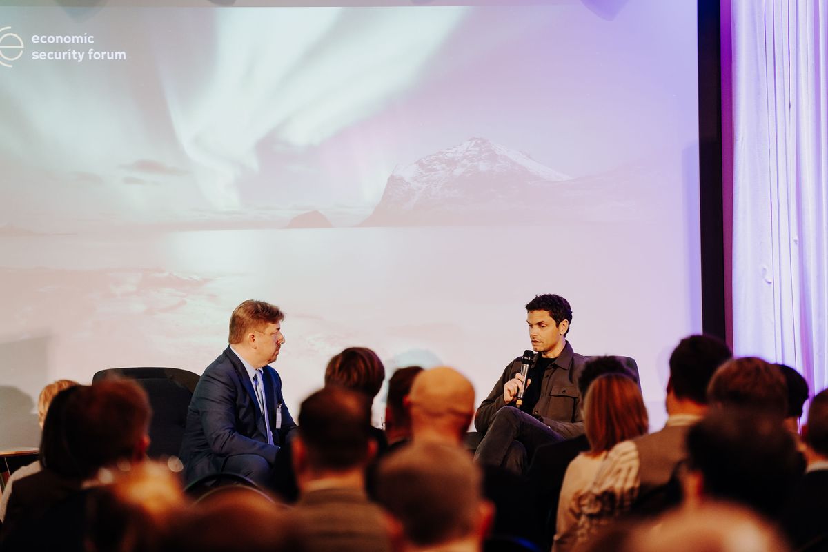 Speakers in conversation at the NESPO launch forum in Helsinki