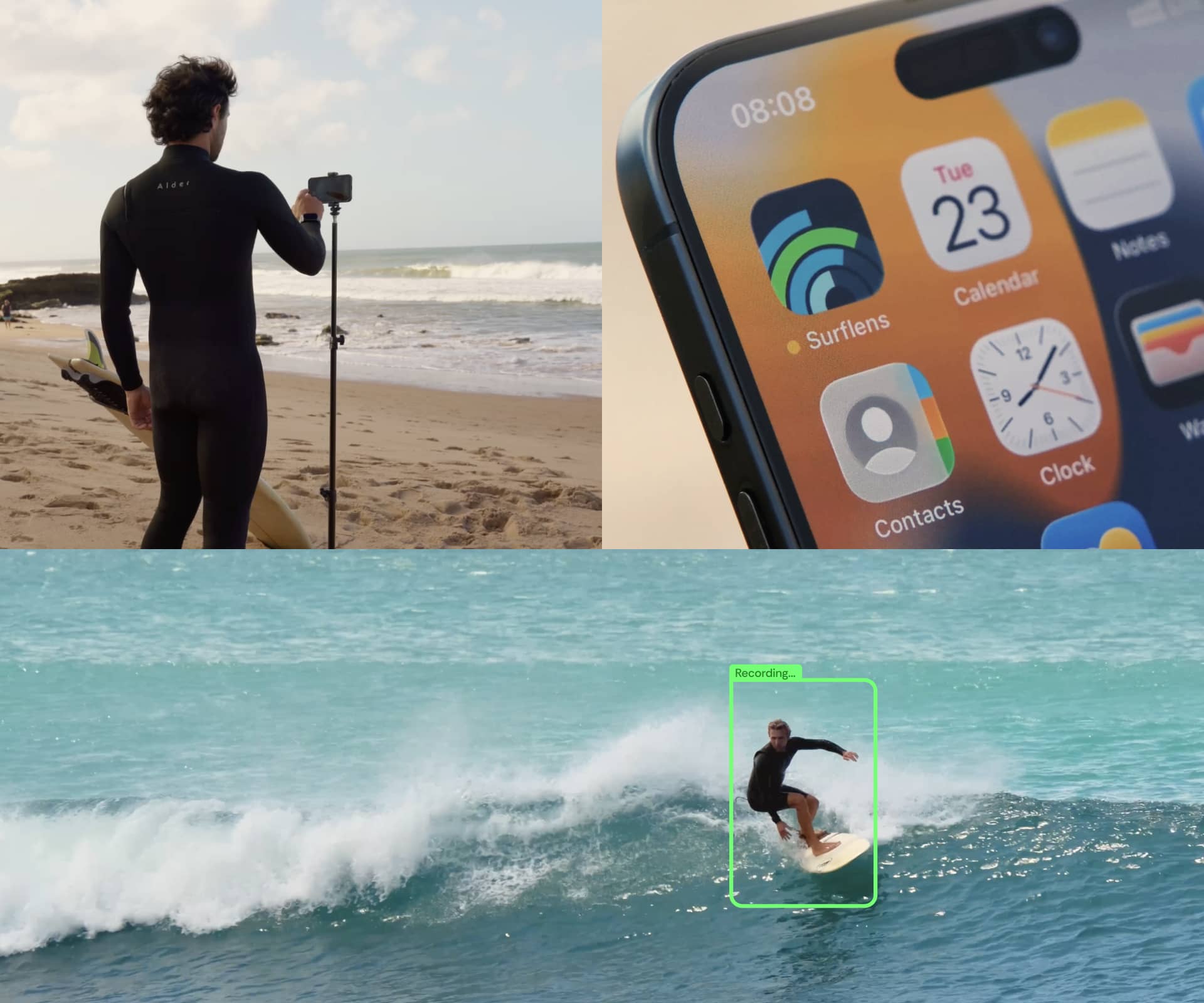Surflens in use