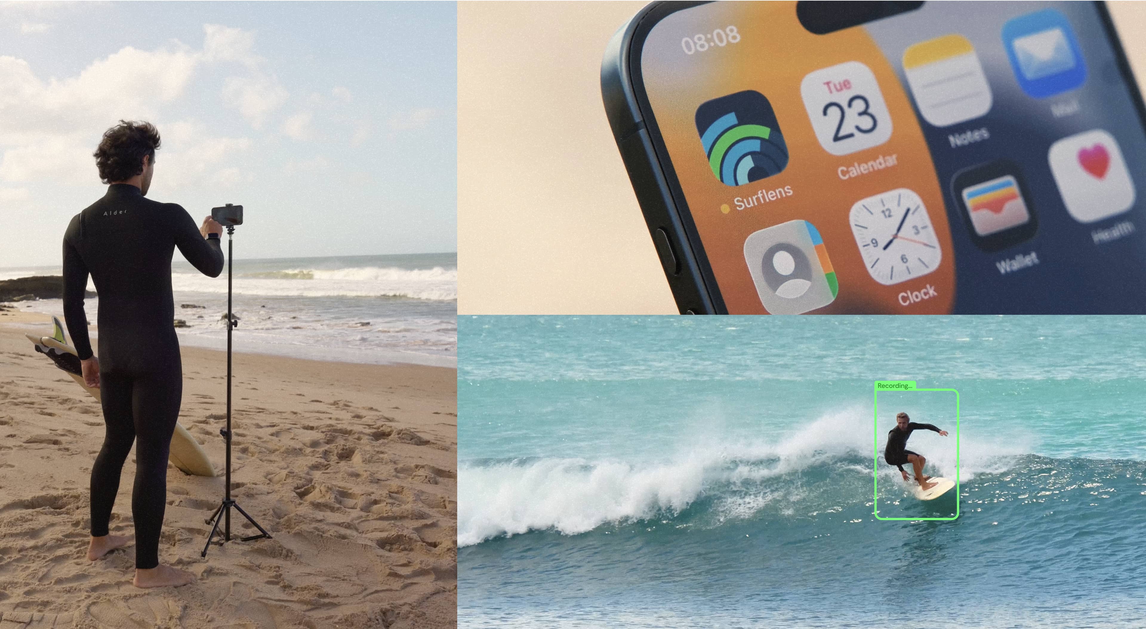 Surflens in use