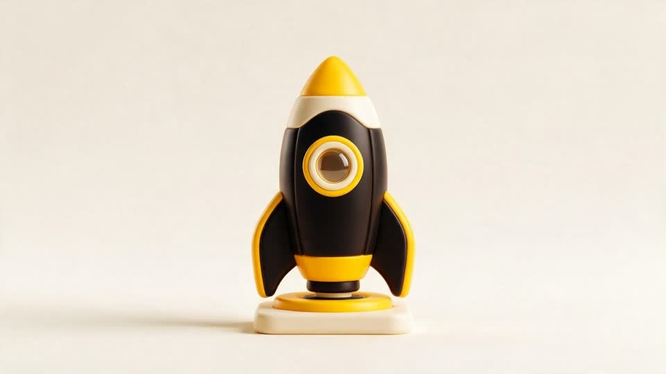 3D-raket op het lanceerplatform