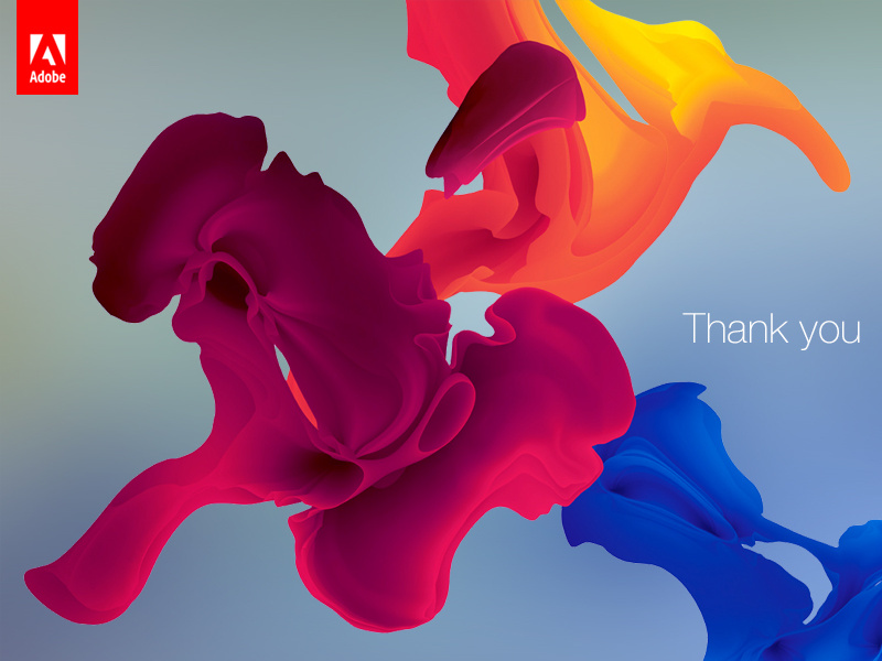 Adobe MAX 2014 — Thank You