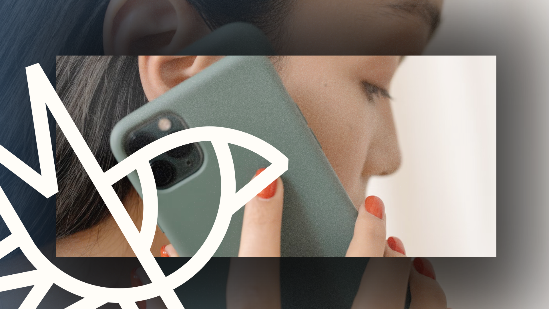 A woman on a phone call with a Saving Birds graphic overlay.