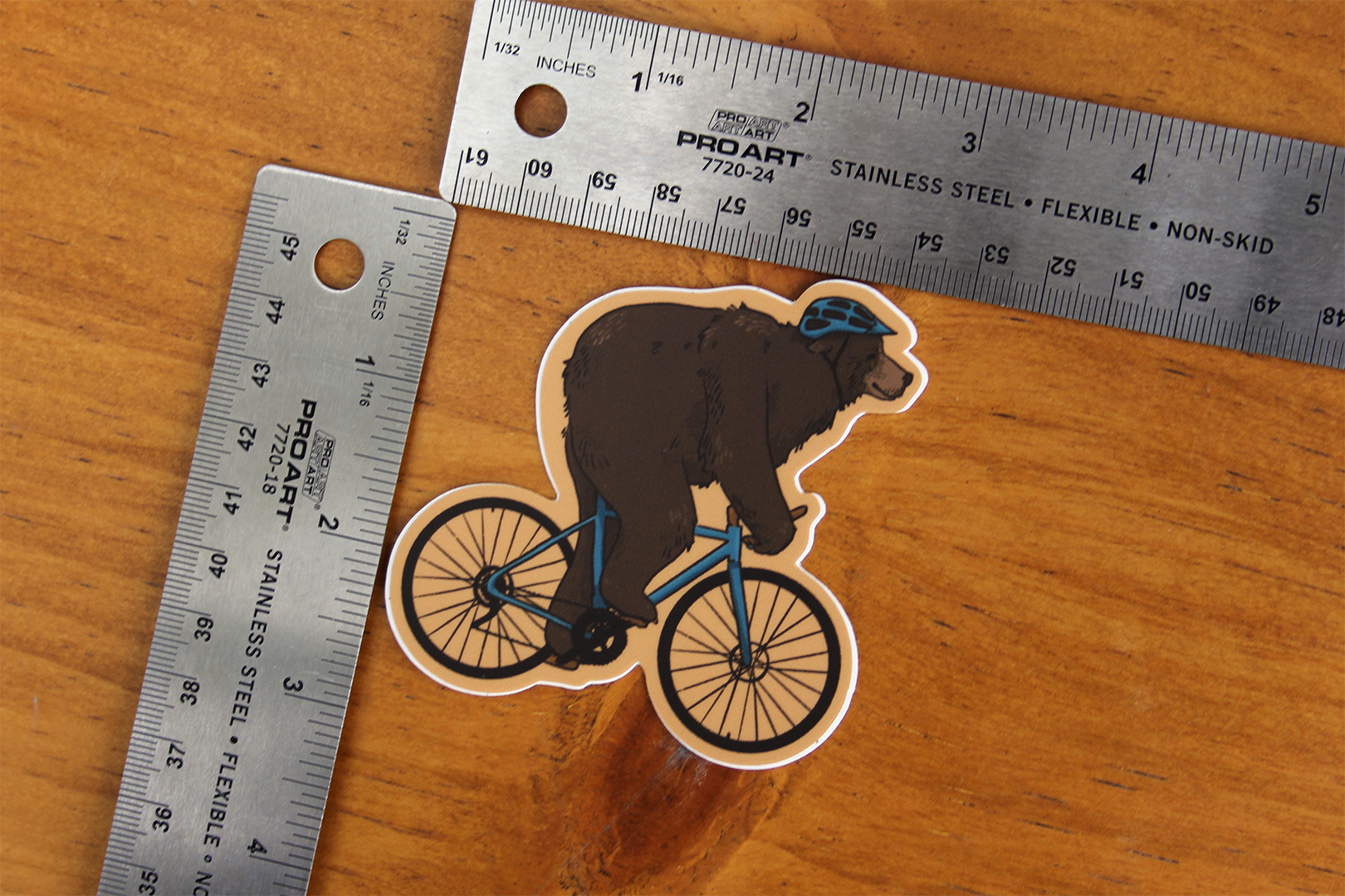 J. Reitan Designs Bike Bear Sticker