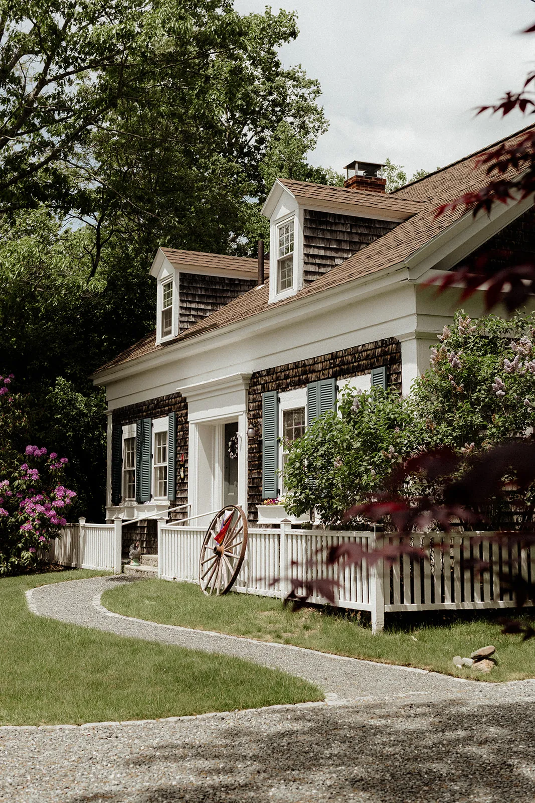Front entrance of Coach Stop Inn in Bar Harbor, Maine