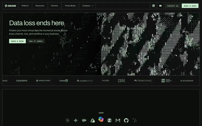 Homepage of Orion, a Fri3nds client