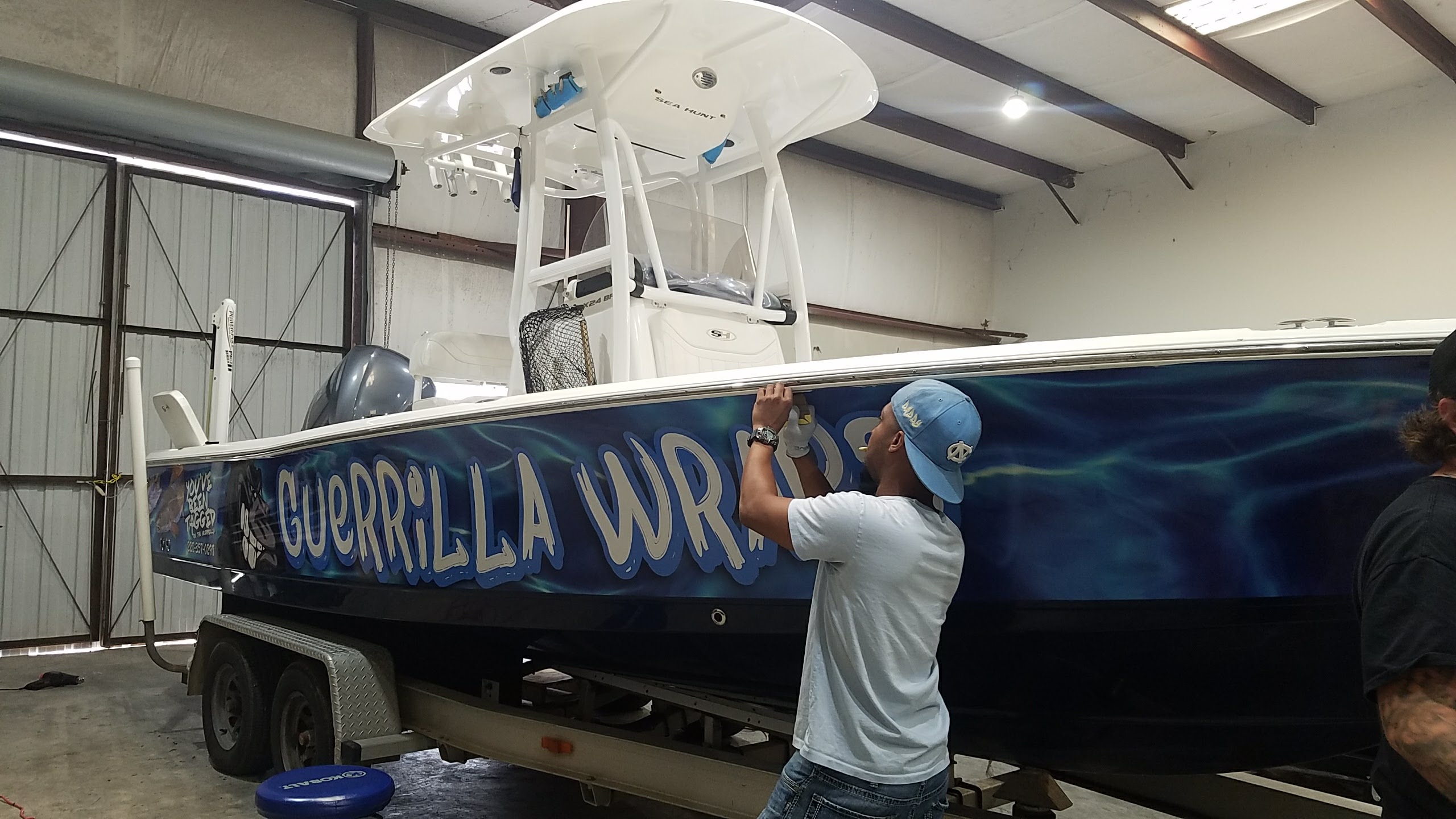 Boat Wrap Installation