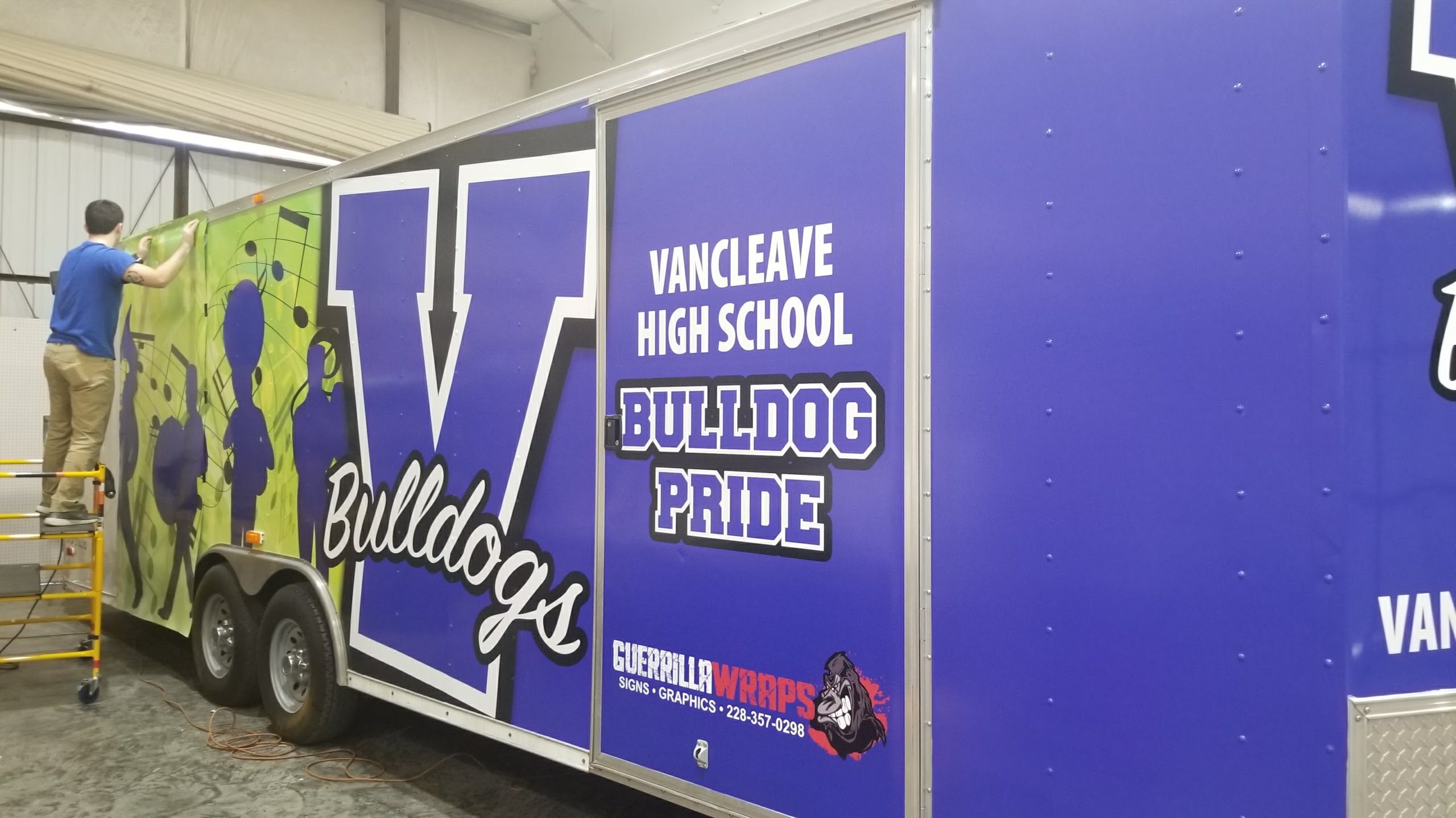 Trailer Wrap Installation