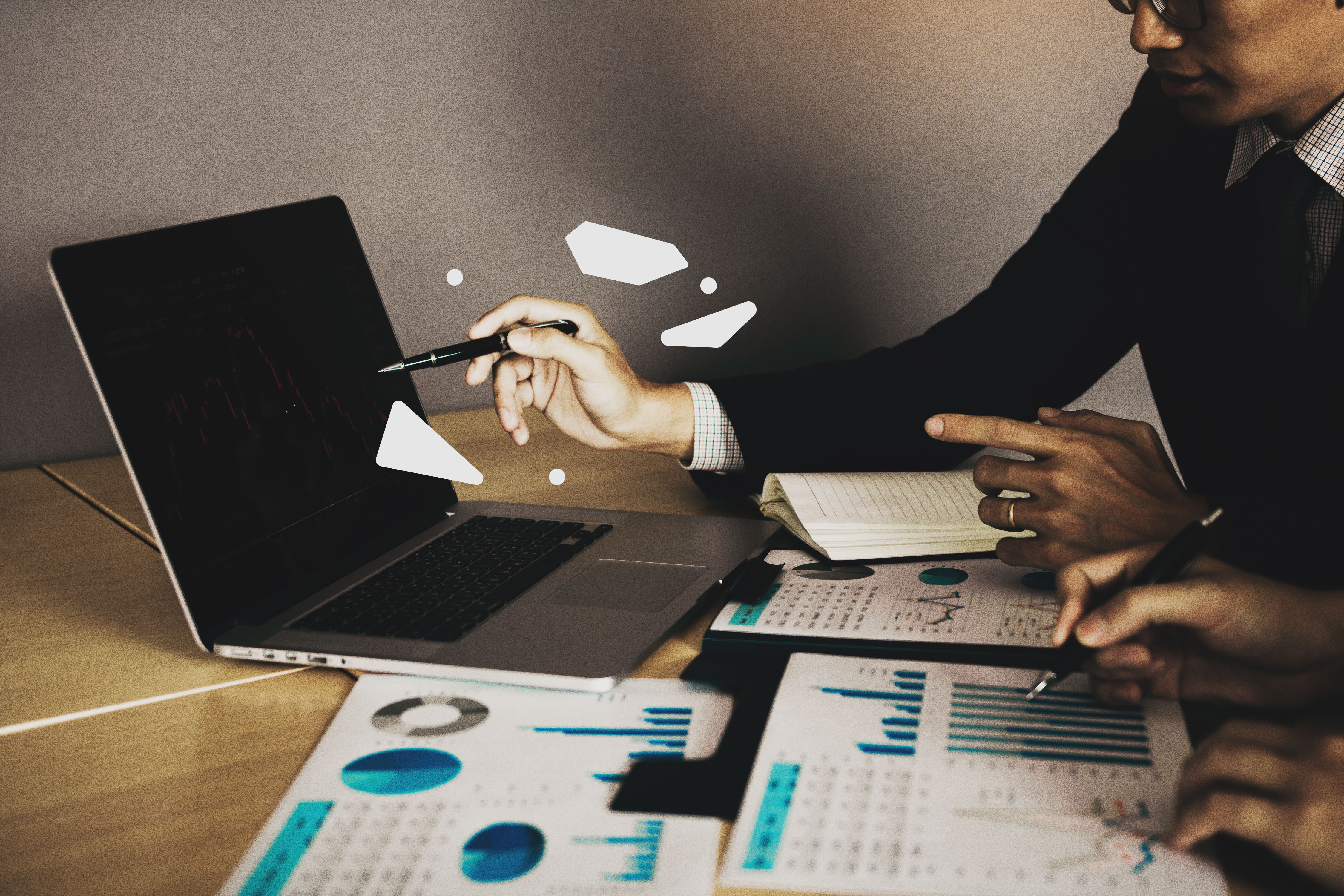 Analysts reviewing dated private marks