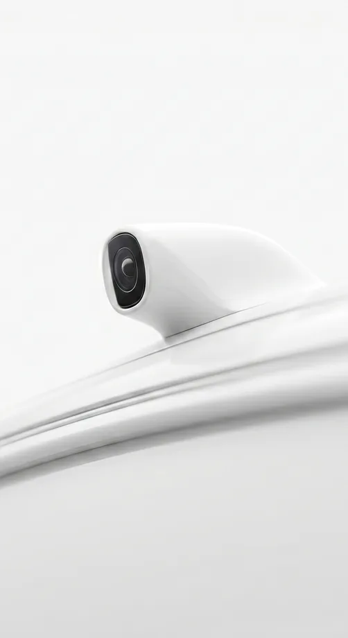 ADAS camera mounted on the vehicle body
