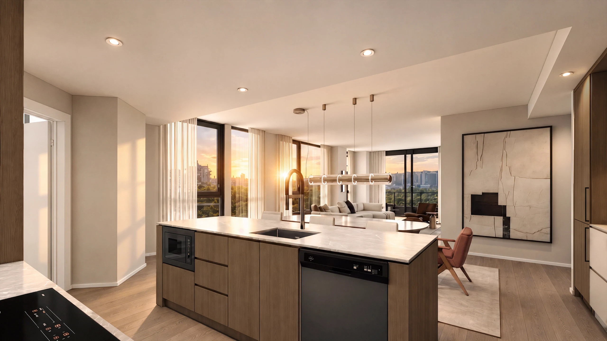 Intérieur d’un condominium Willow