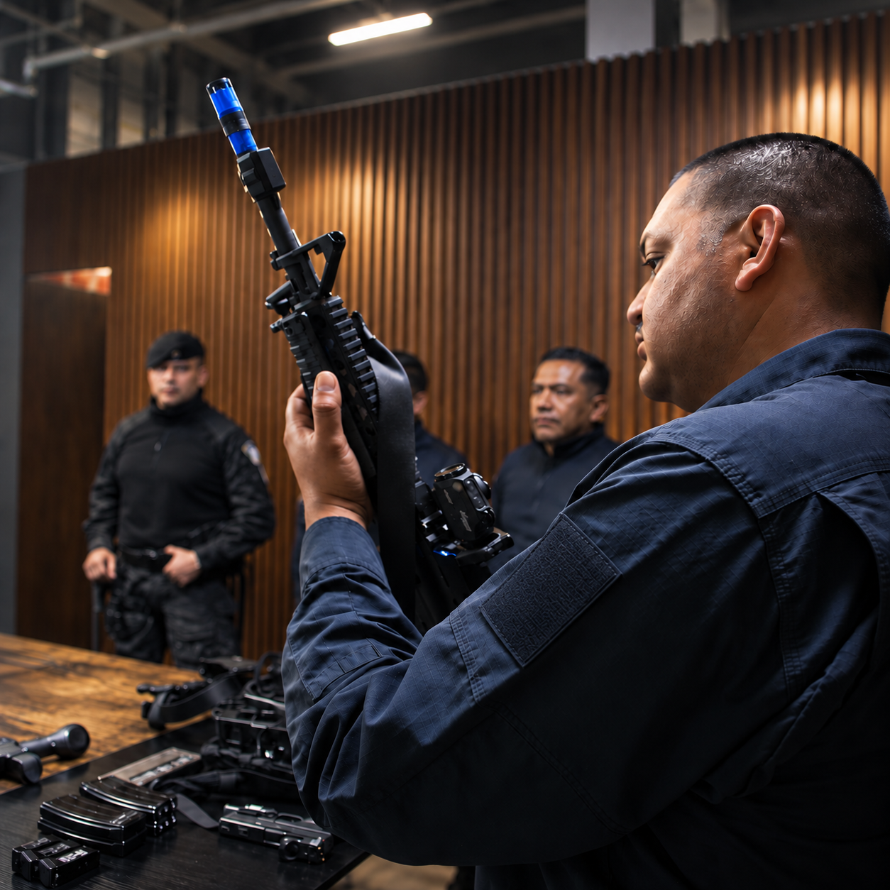 Elementos de seguridad en entrenamiento táctico con supervisión