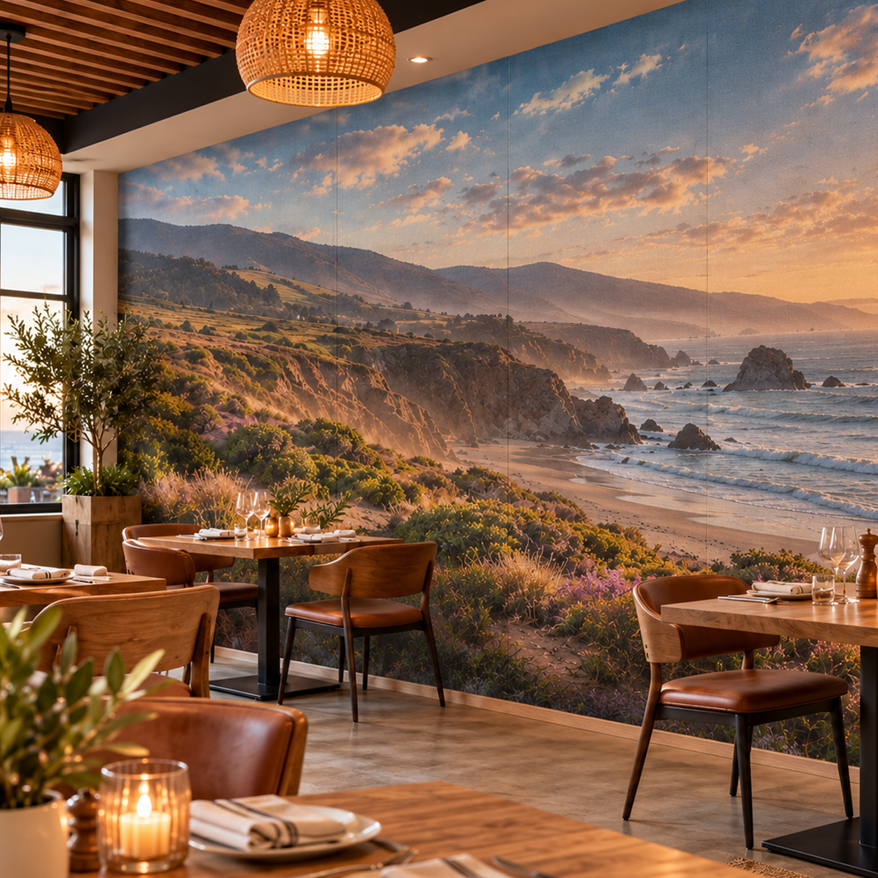 Adhesive Fabric Wall Murals