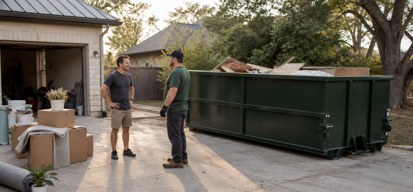 Tilt Waste delivery for a homeowner remodel