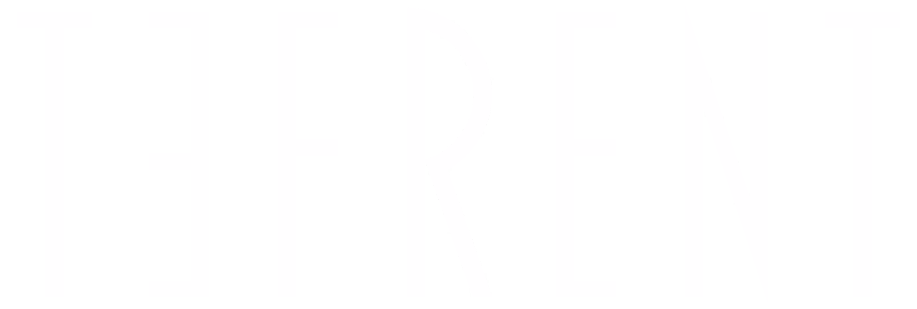 Wit TEFRENT-logo op zwarte achtergrond.