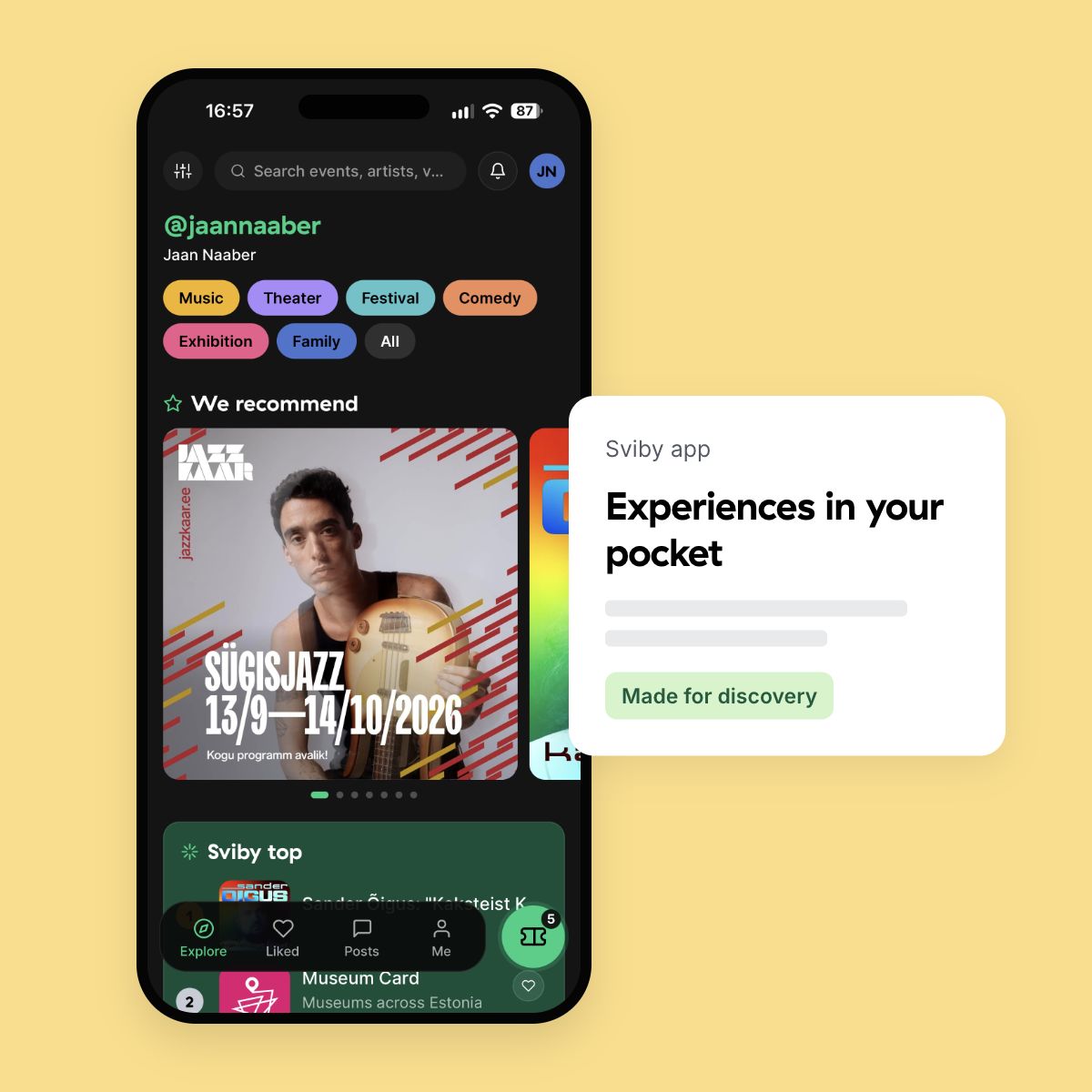 Experiences in your pocket – Sviby