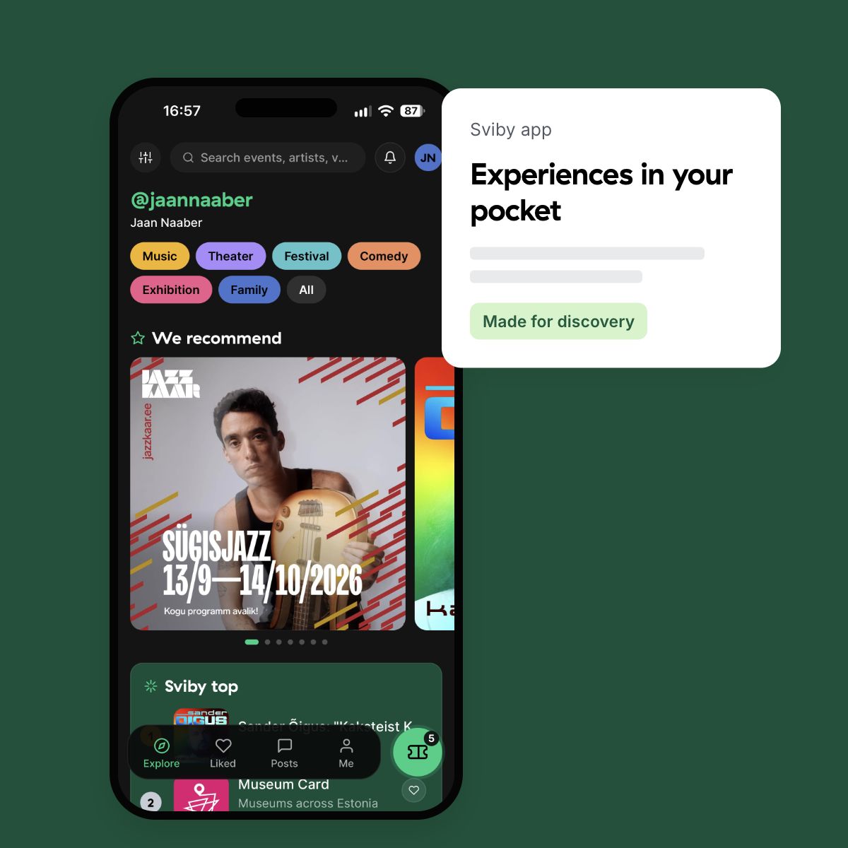 Experiences in your pocket – Sviby