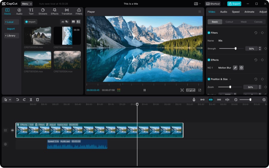 Clase de edición de video