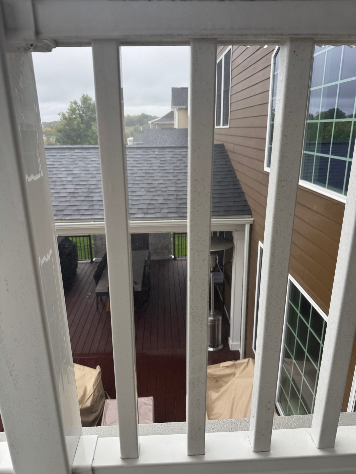 View from the washed upper deck