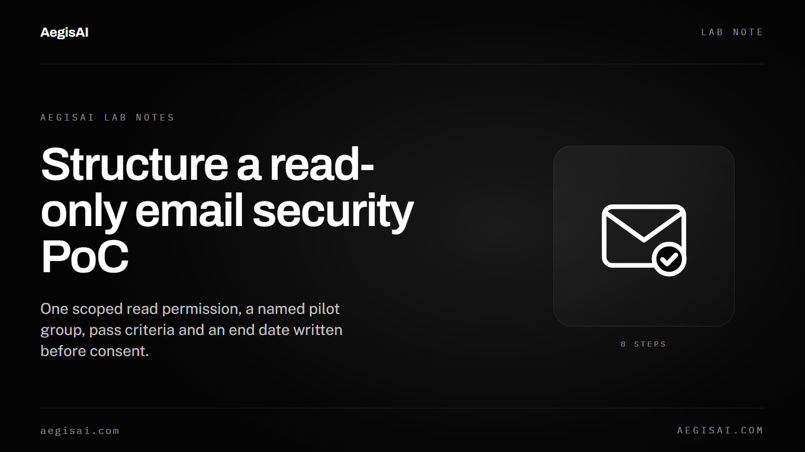 How to structure a read-only email security PoC