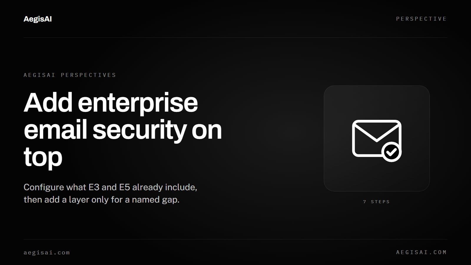 How do you add enterprise email security on top of Microsoft 365 E3 or E5?