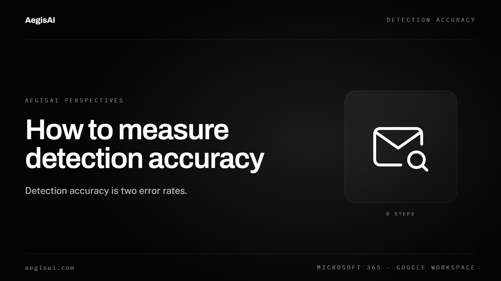 How do you evaluate an email security vendor's detection accuracy and false negative rate?