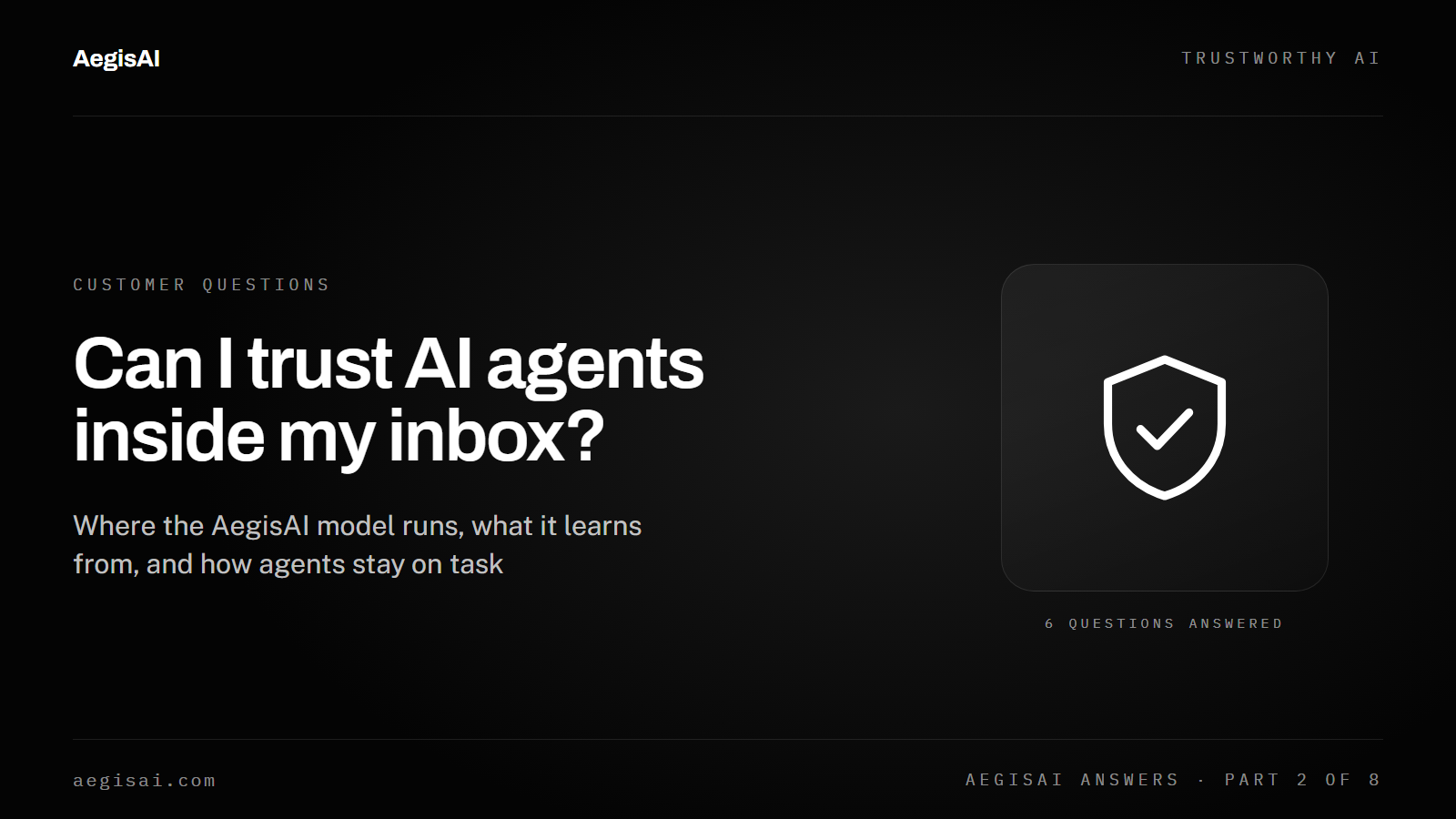Can I trust AI agents inside my inbox?