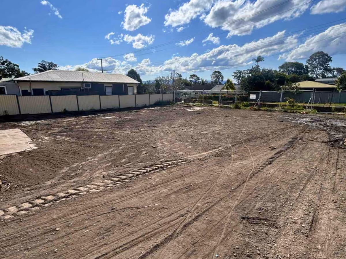 A dirt patch