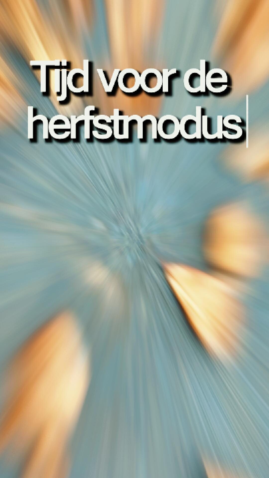 Creatieve omslag van de social video Herfstmodus