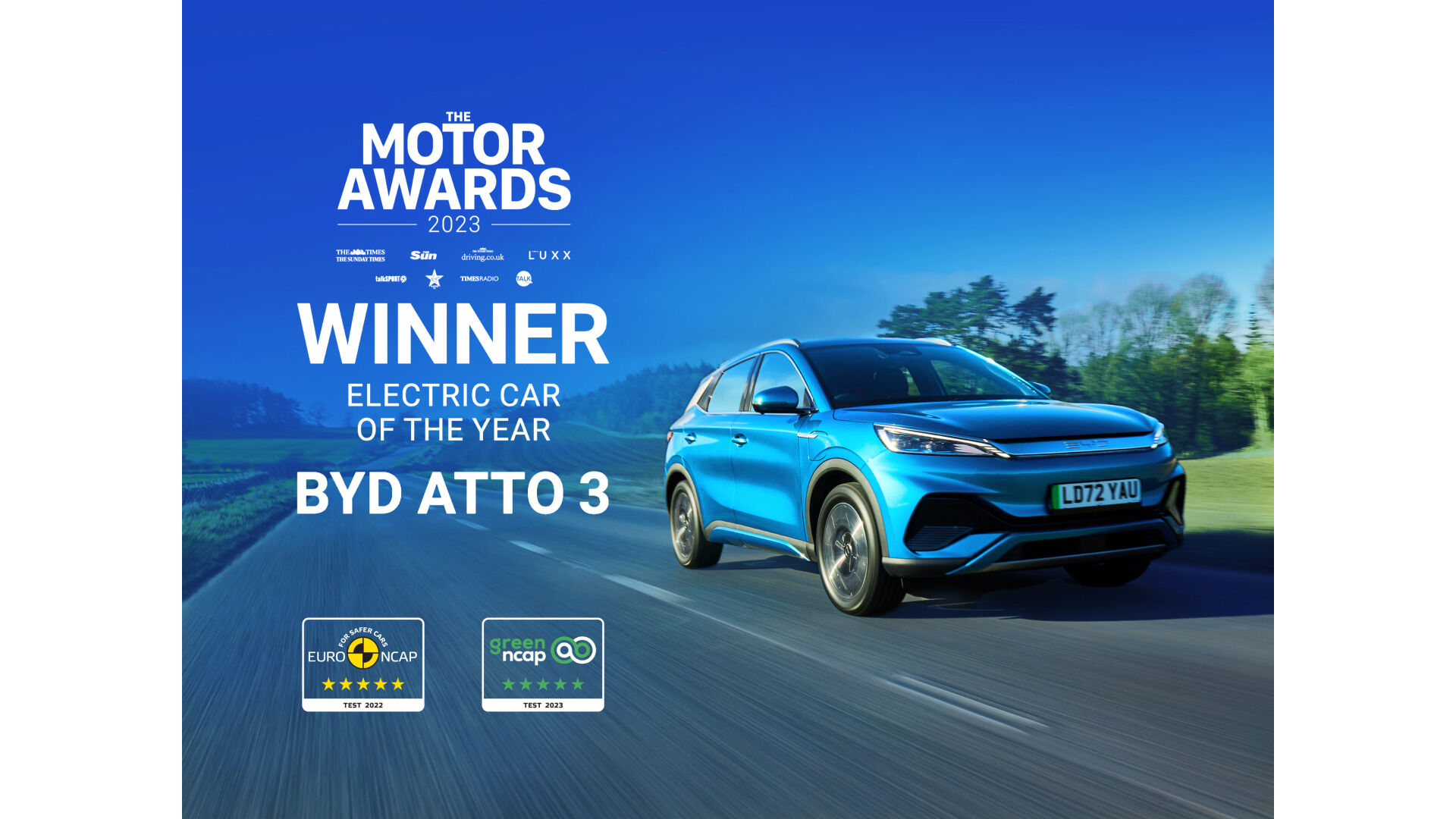 BYD ATTO 3 is awarded as