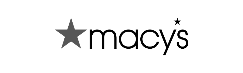 Black star symbol positioned above the uppercase text 'MACY'S' in bold black letters on a transparent background.