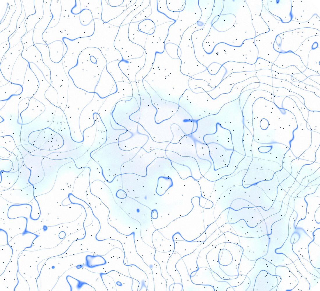 Abstract contour field, decorative