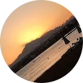 Sonnenuntergang am Strand