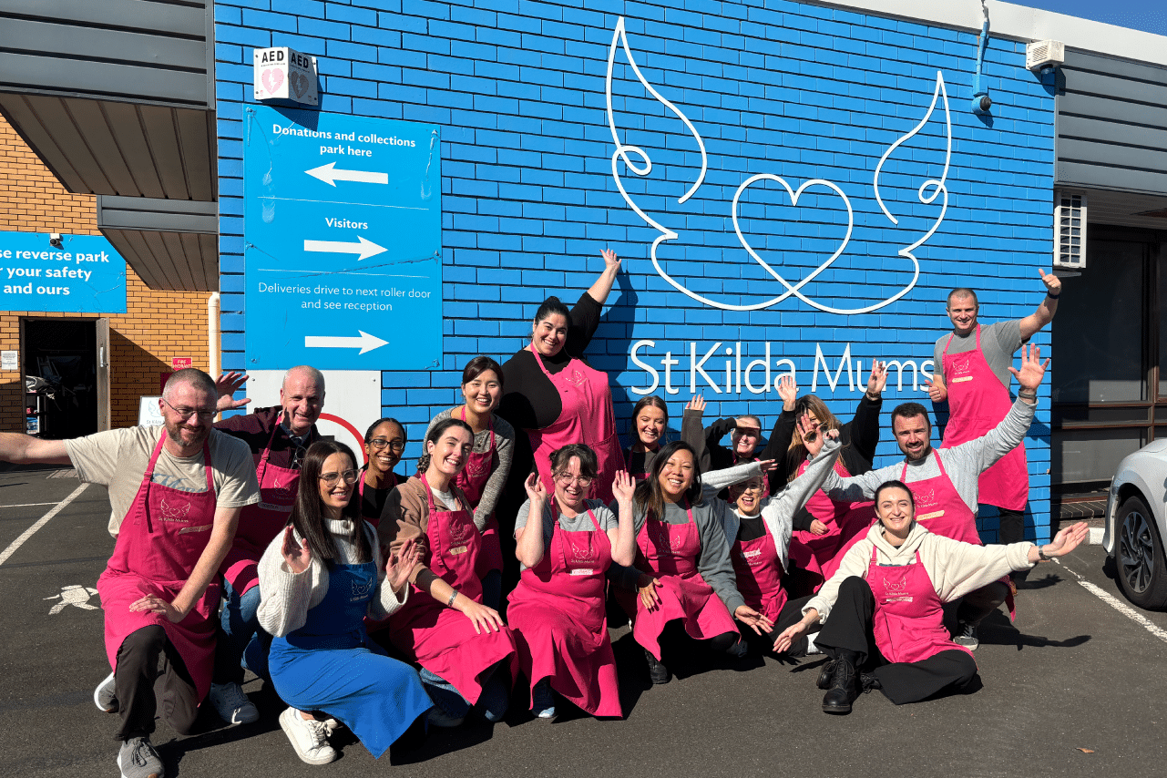 Team volunteers to support local charity
