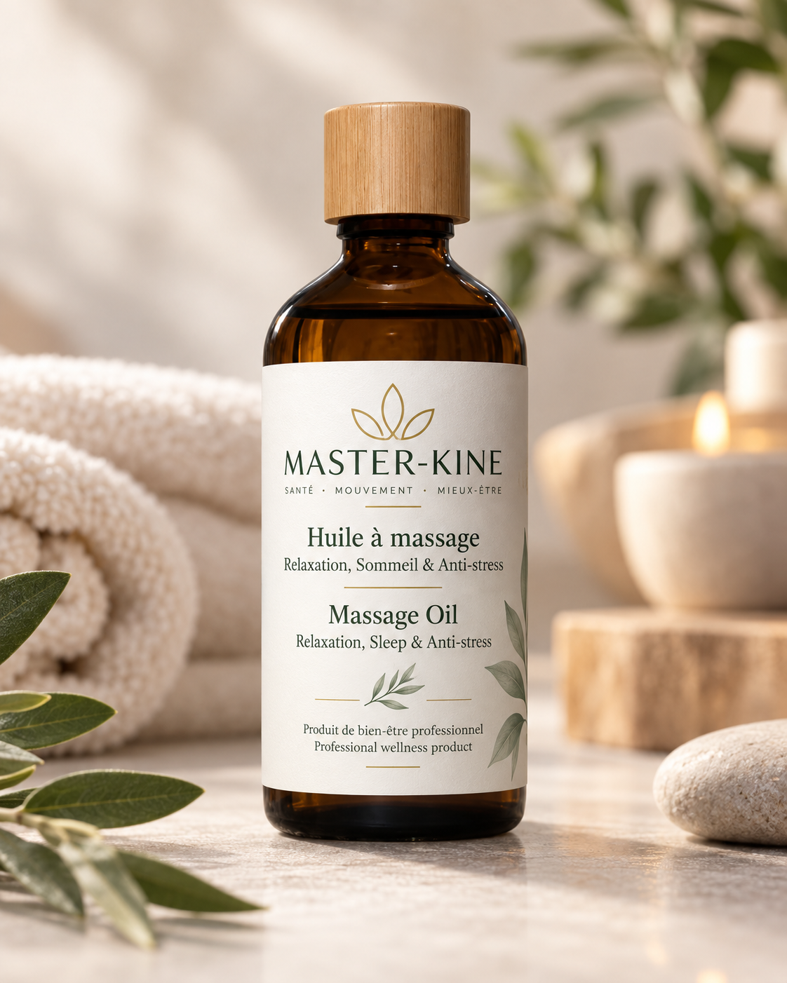 Huile de massage relaxante