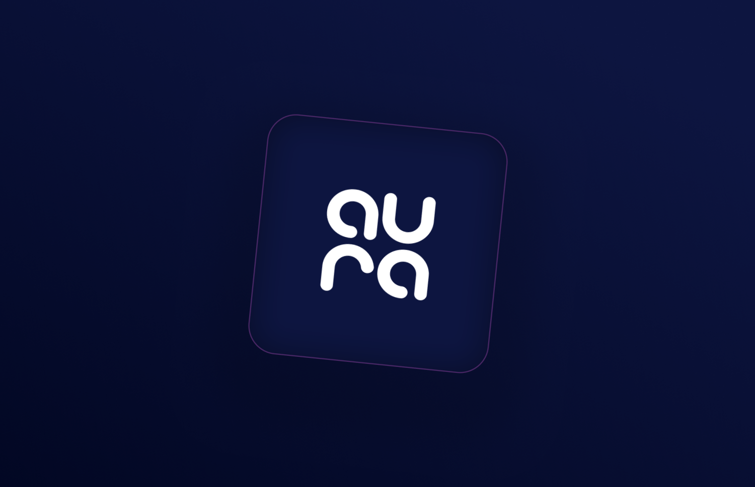 Aura Cloud logo on a dark background