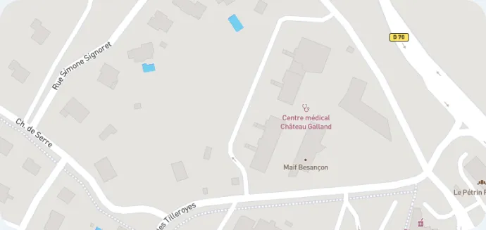 Plan Clinique Saint-Vincent Besançon