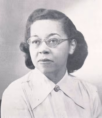Portrait of Jane Hinton, an African American microbiologist