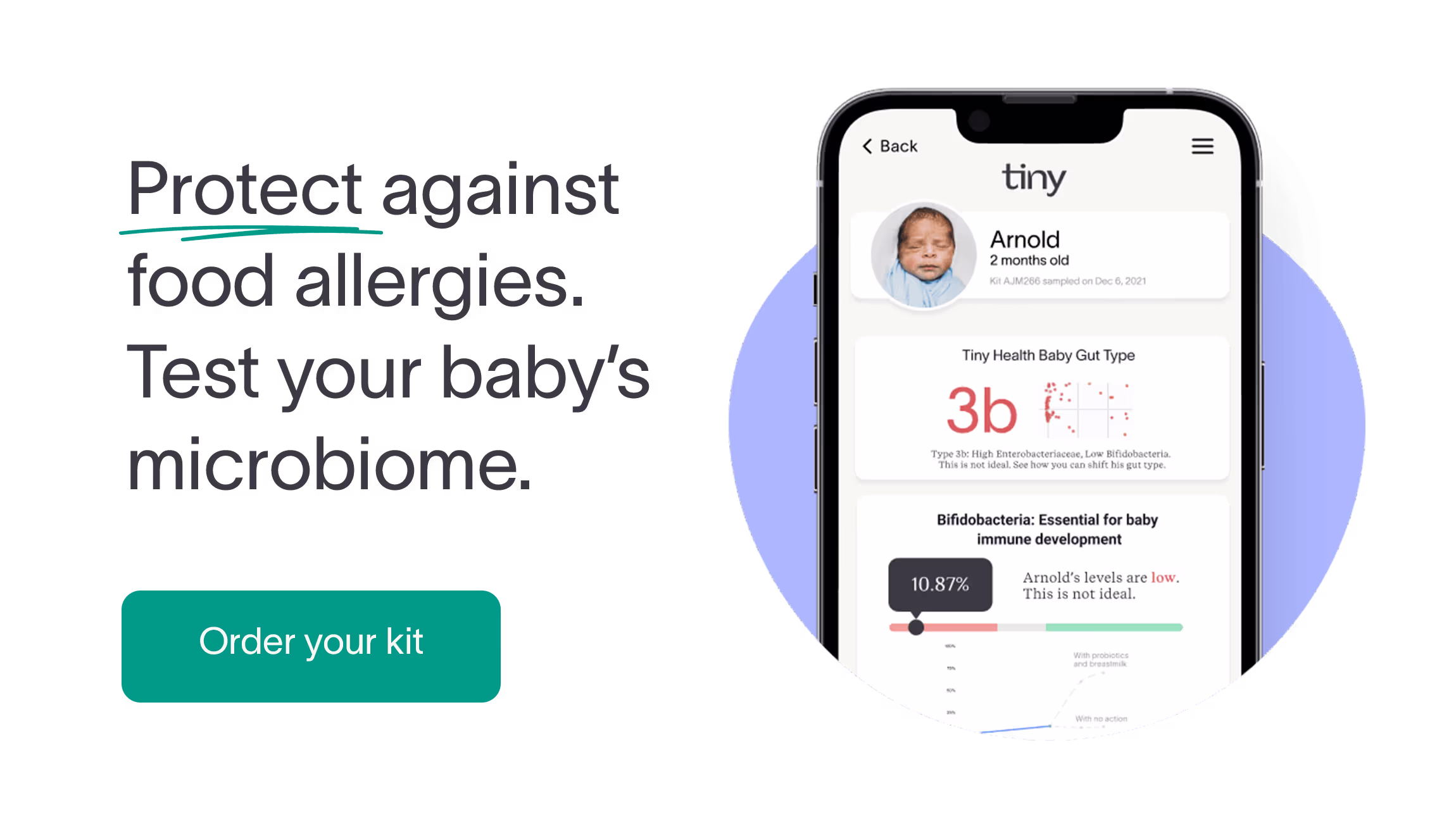 Purchase Tiny Health Baby Gut Health Test