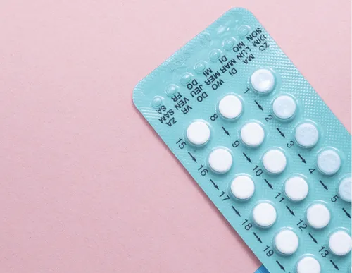 a package of contraceptive pills 