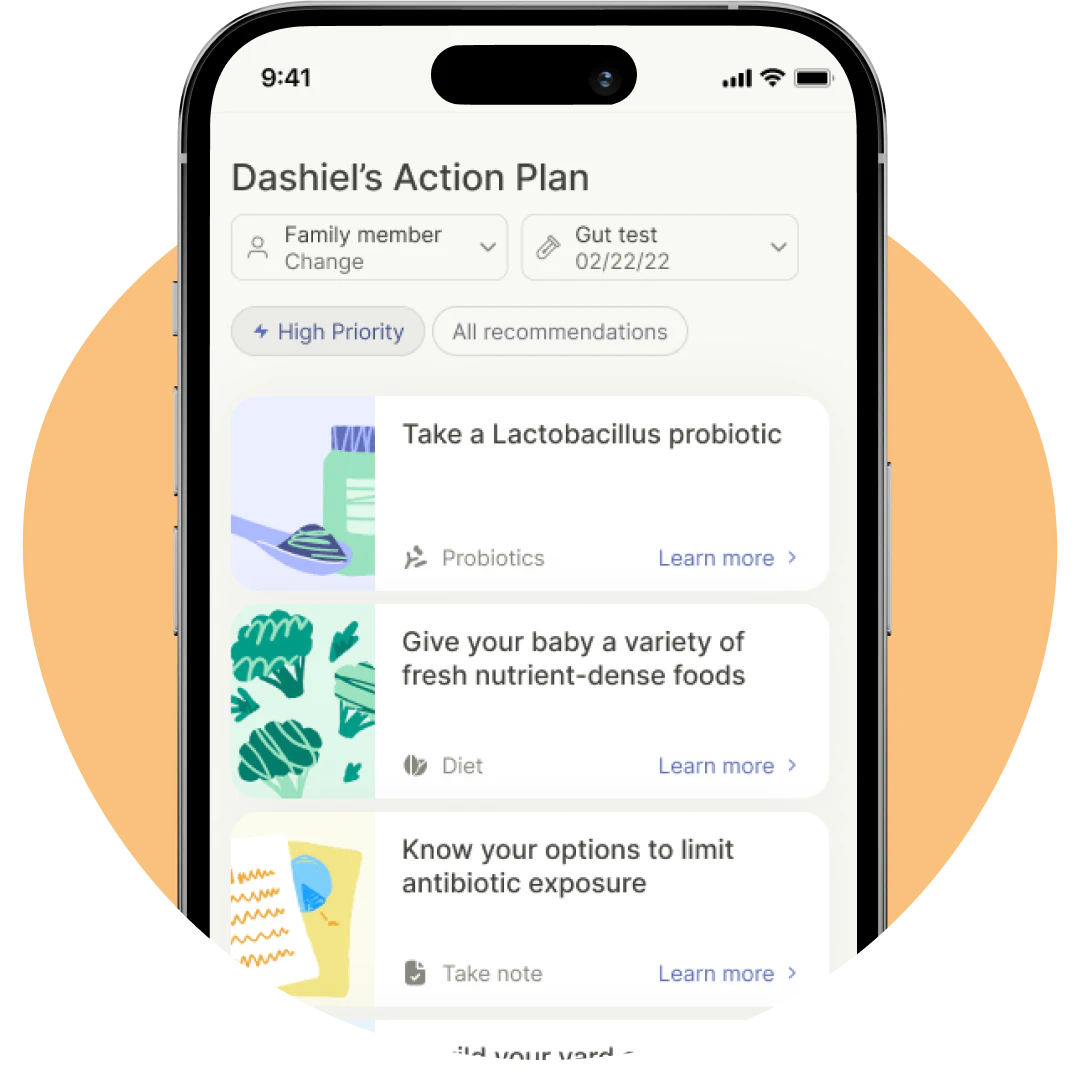 Dahlia's action plan on a smartphone.