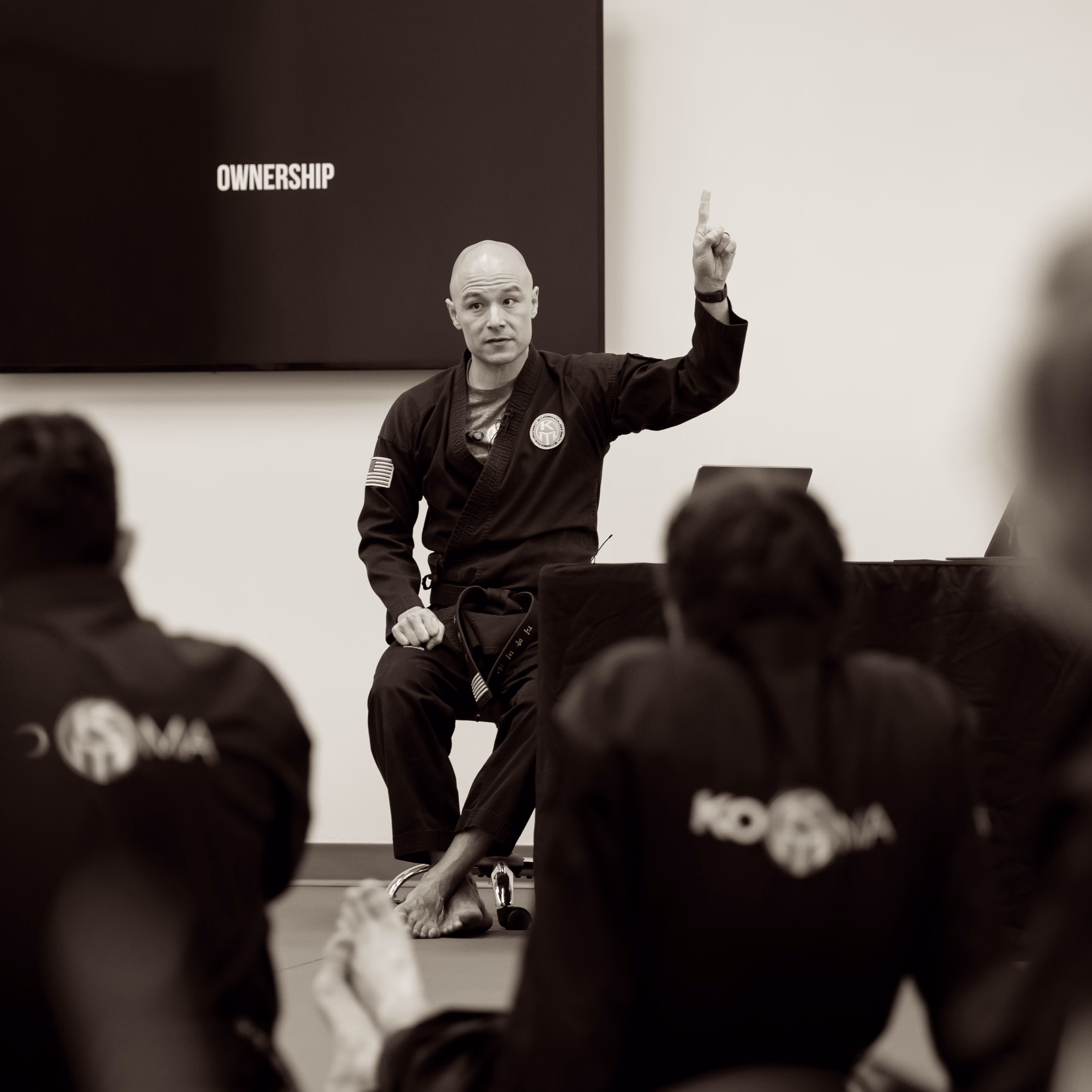 Instruction on the mat at Ko Martial Arts