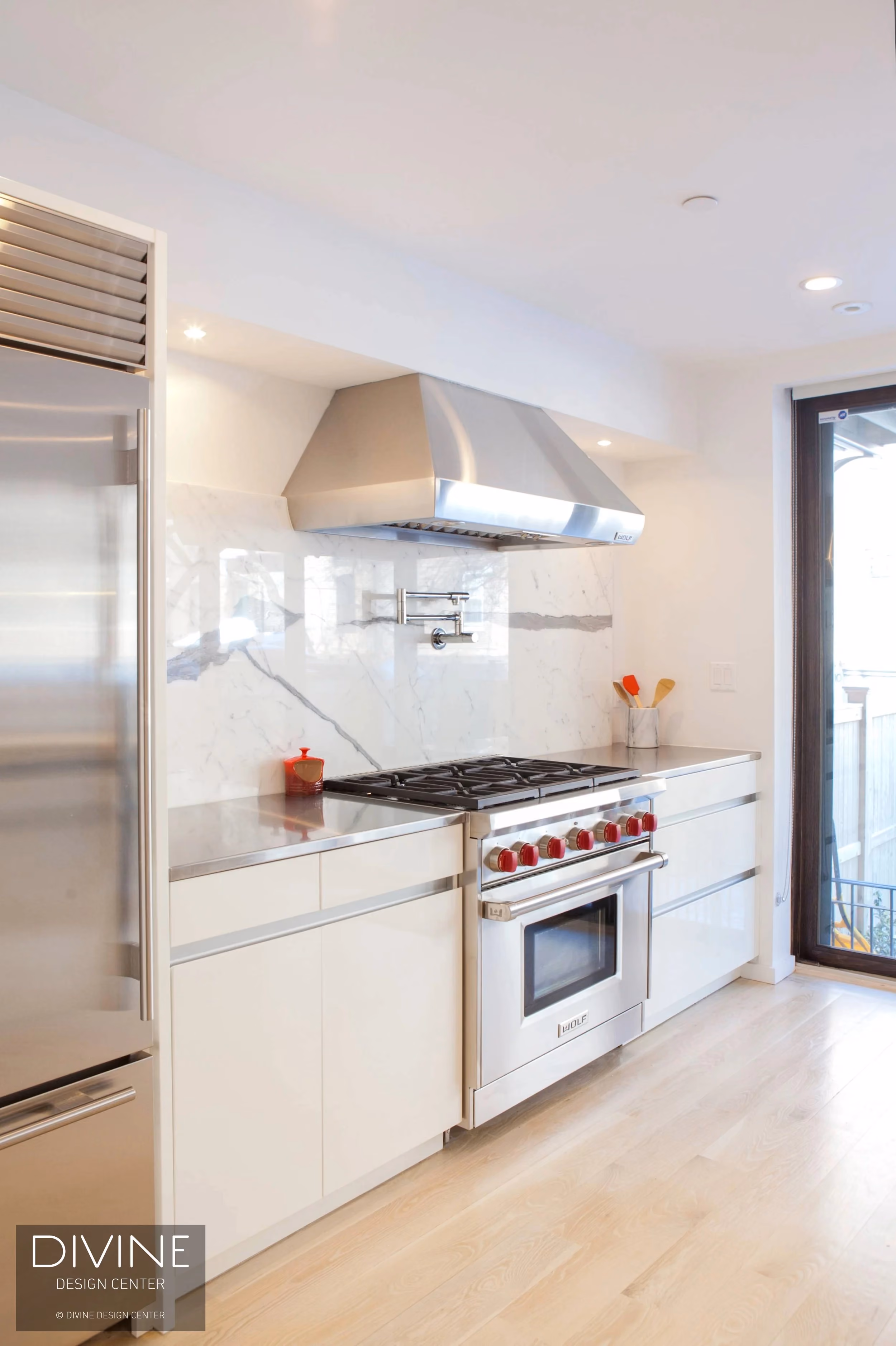 South End Modern Kitchen Wolf Pro Range, by Divine Design Center (view 6)