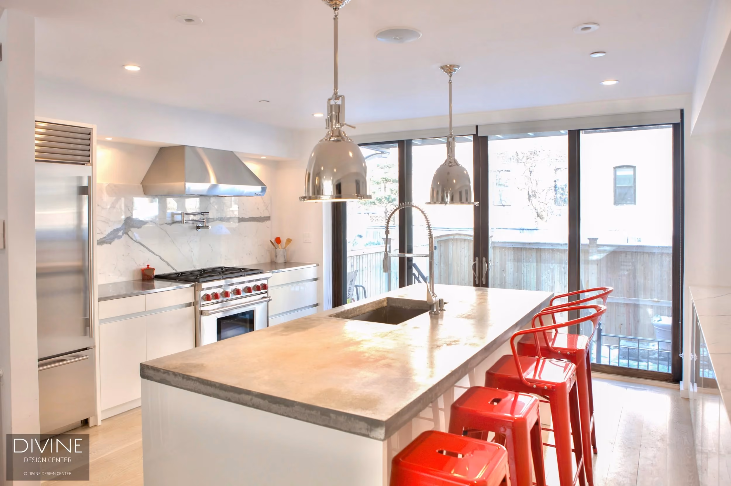 South End Modern Kitchen Wolf Pro Range, by Divine Design Center (view 2)