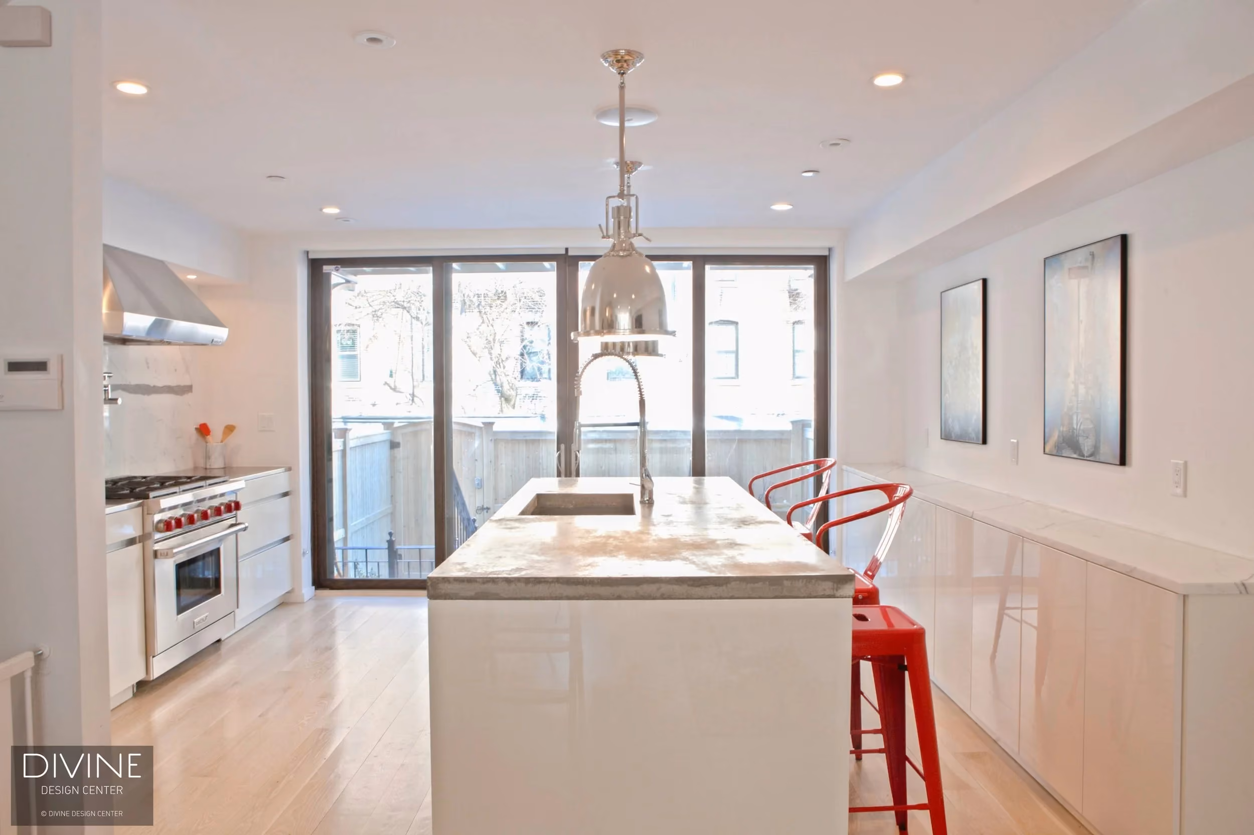 South End Modern Kitchen Wolf Pro Range, by Divine Design Center (view 3)