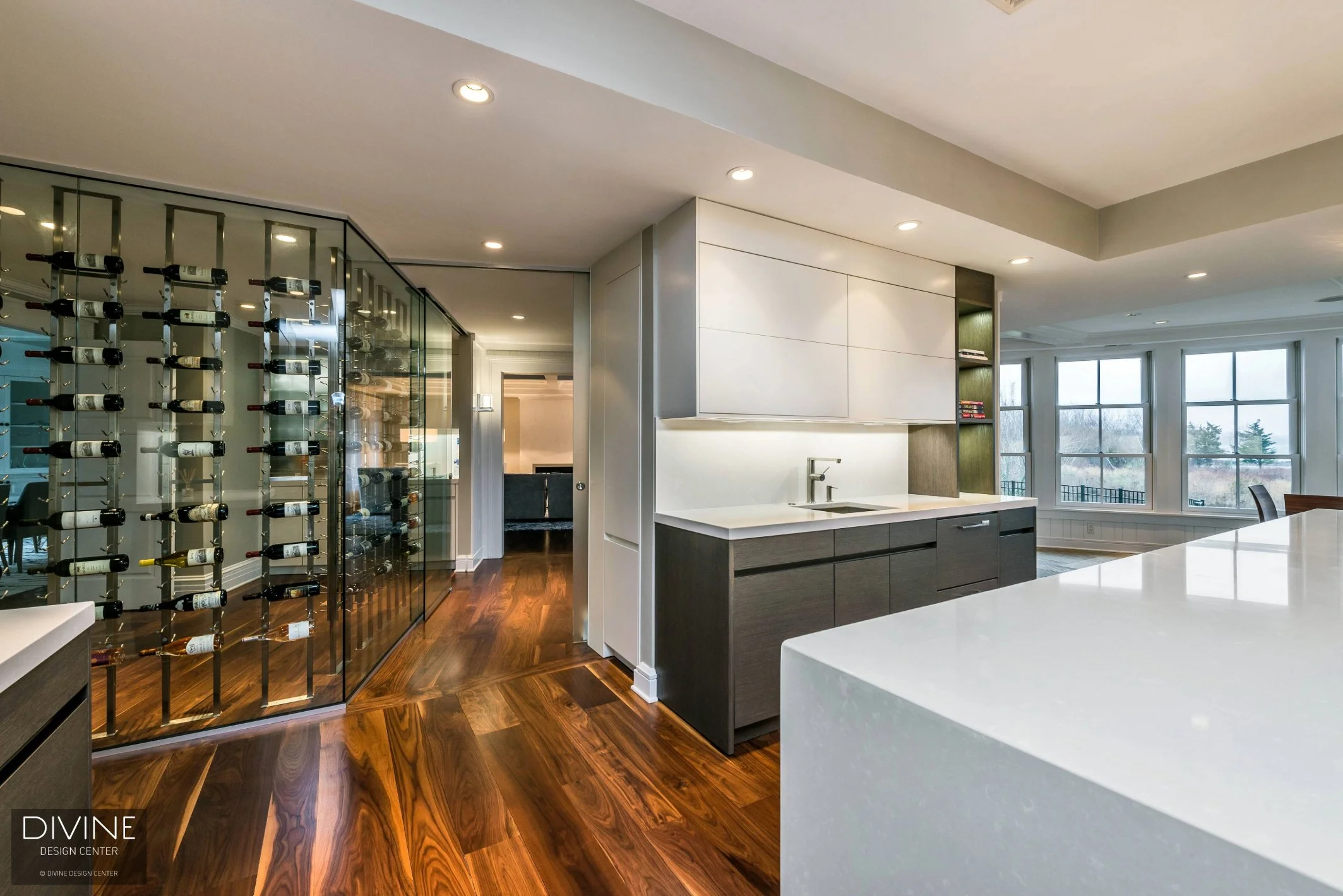 Rhode Island Waterfront Contemporary Kitchen