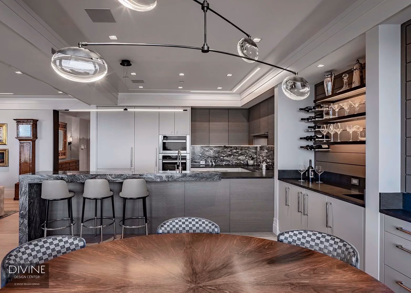 Boston Rowes Wharf Waterfront Modern Kitchen