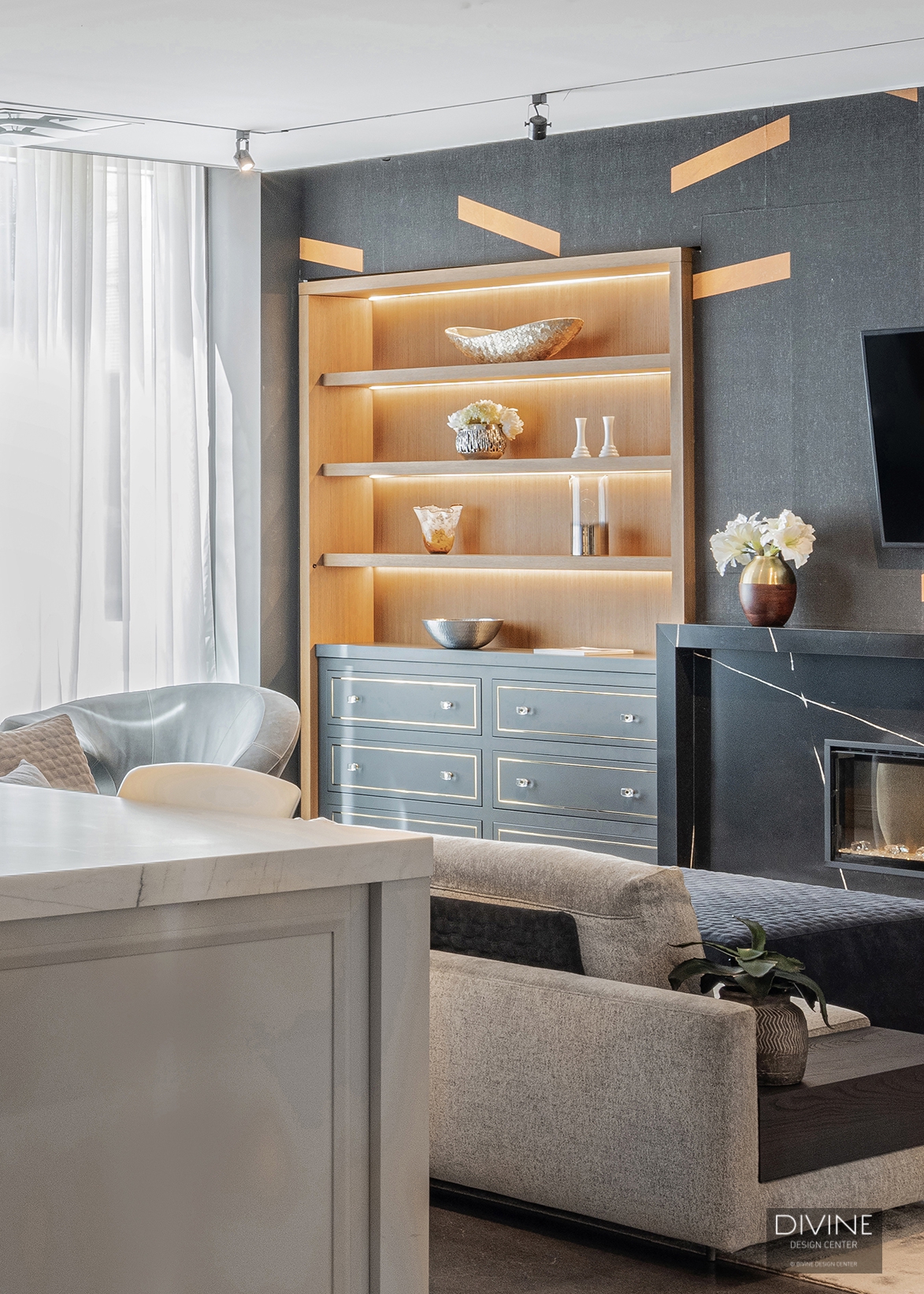 Grill Cabinetry by the Window