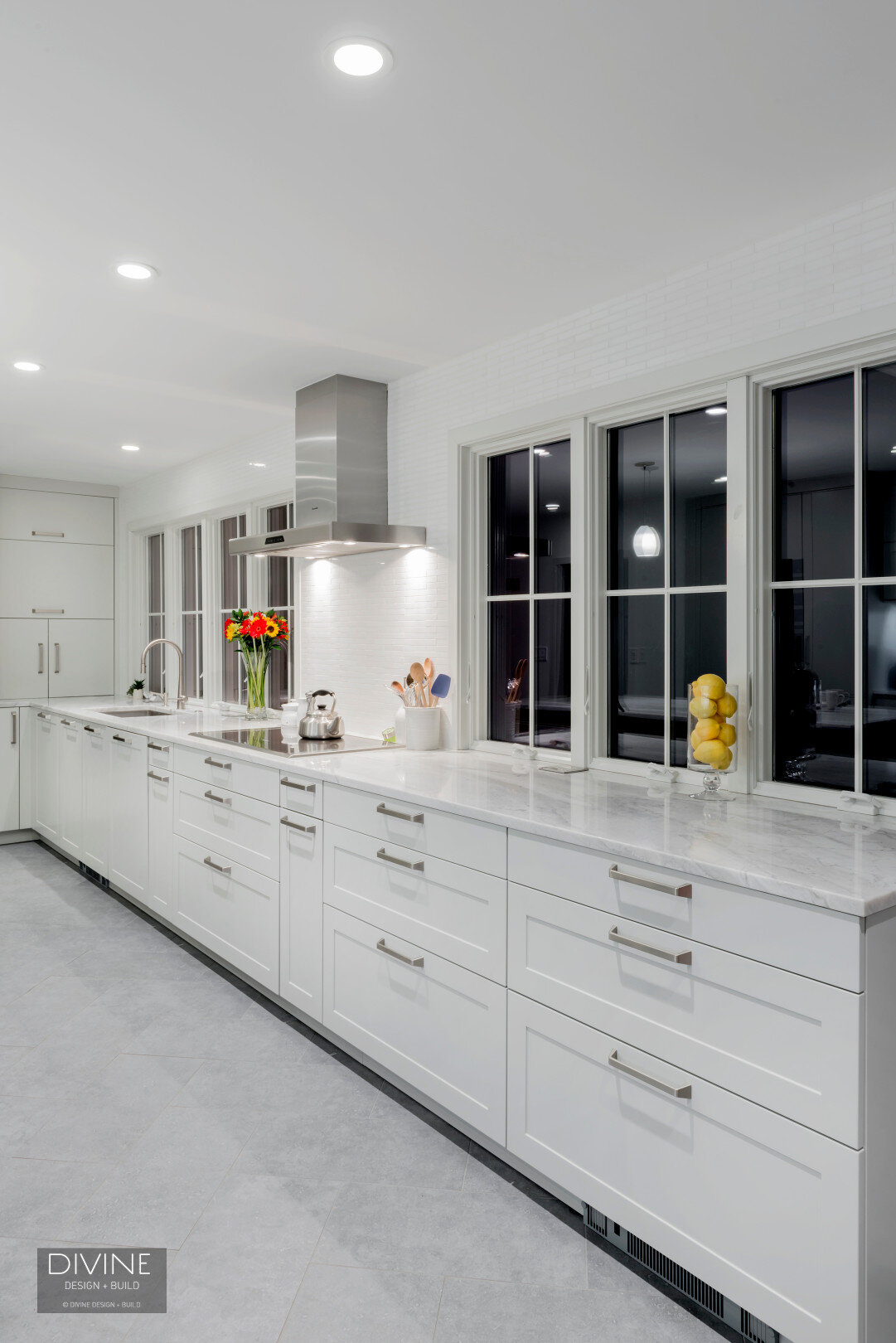 Boston MetroWest Transitional Leicht Kitchen Lots of Windows